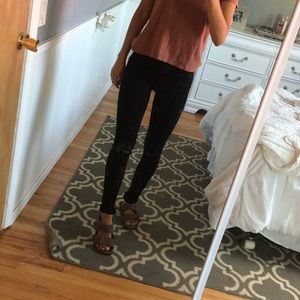 A & F Black Denim Jeans